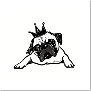 Pug dog Posters and Art